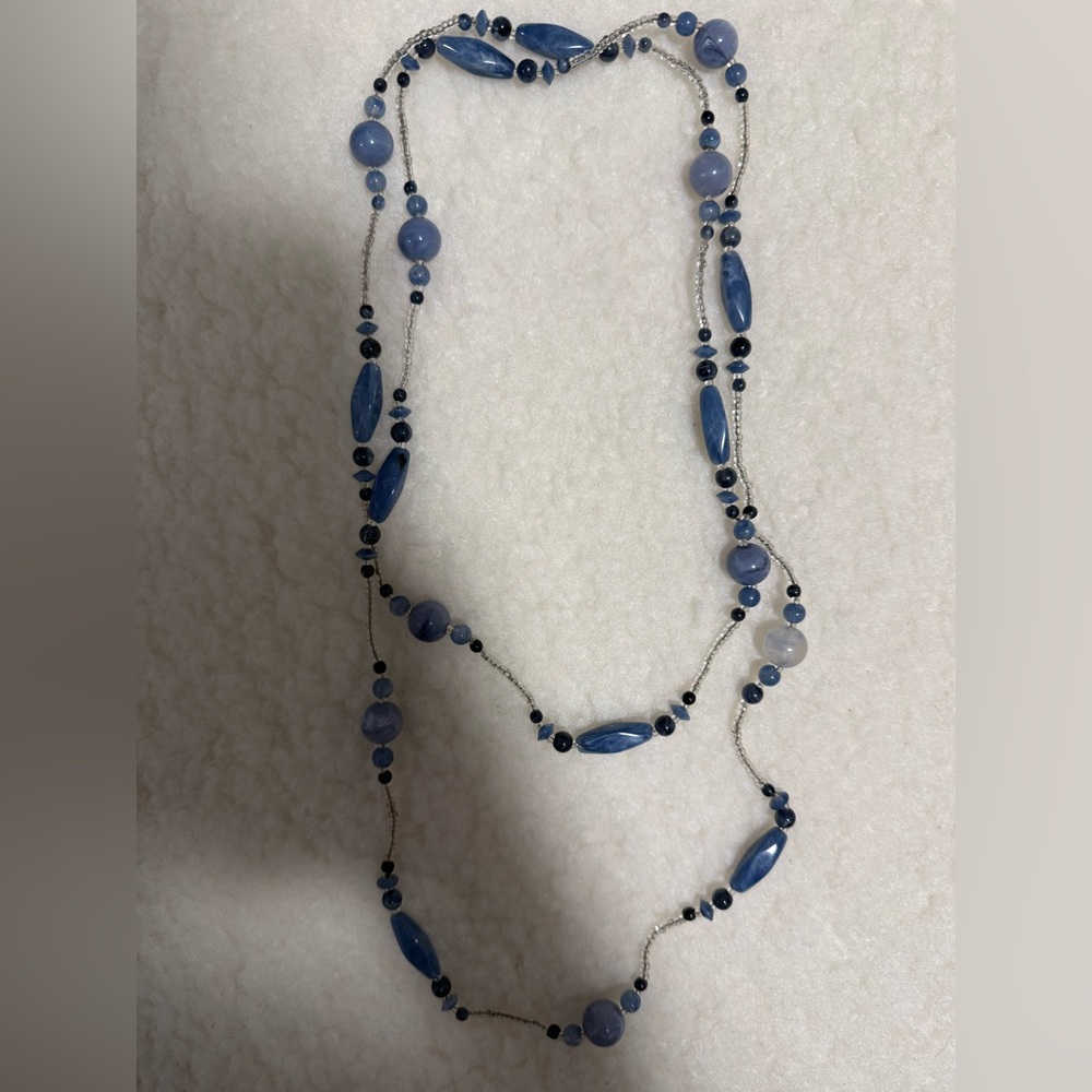 Blue Beaded Necklace